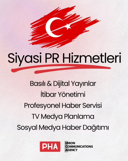 🇹🇷 Siyasi iletişimde doğru mesaj, doğru zaman ve doğru mecra başarının anahtarıdır.

PR Haber Ajansı olarak; siyasi partiler, belediye başkan adayları, milletvekilleri, siyasi oluşumlar ve kamuoyu önünde yer alan isimler için profesyonel medya ve iletişim çözümleri sunuyoruz.

Hizmetlerimiz:
📰 Basılı & Dijital Yayınlar
🛡️ İtibar Yönetimi
📣 Profesyonel Haber Servisi
📺 TV Medya Planlama
📱 Sosyal Medya Haber Dağıtımı

Kamuoyunda güven oluşturan, görünürlüğü artıran ve hedef kitlenize etkili şekilde ulaşmanızı sağlayan iletişim stratejileri geliştiriyoruz.

---

🇹🇷 The right message, at the right time, through the right channels is the foundation of successful political communication.

At PR News Agency, we provide professional media and communication solutions for political parties, mayoral candidates, members of parliament, political organizations, and public figures.

Our Services:
📰 Print & Digital Media
🛡️ Reputation Management
📣 Professional News Distribution
📺 TV Media Planning
📱 Social Media News Distribution

We develop strategic communication solutions that strengthen public trust, increase visibility, and help you reach your target audience effectively.

#SiyasiPR #PoliticalPR #Siyasiİletişim #PoliticalCommunication #İtibarYönetimi #ReputationManagement #BasınDanışmanlığı #PublicRelations #HaberServisi #NewsDistribution #TVMedya #TVMedia #MedyaPlanlama #MediaPlanning #DijitalMedya #DigitalMedia #PublicAffairs #CrisisCommunication #PRHaberAjansı #UnionCommunicationsAgency