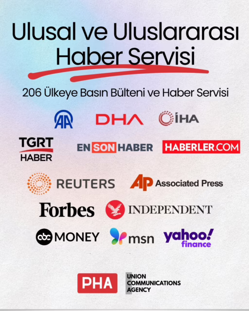 🌍 Markanızı ulusal ve uluslararası medyada görünür hale getirin.

Basın bülteninizi yalnızca yayınlamıyor, doğru medya ağıyla doğru hedef kitleye ulaştırıyoruz.

🇹🇷 Türkiye'nin önde gelen haber ajansları ve haber platformlarında,
🌎 206 ülkeye uzanan global medya ağımızla markanızı dünya basınına taşıyoruz.

✔️ Basın Bülteni Dağıtımı
✔️ Ulusal Haber Servisi
✔️ Uluslararası Medya Dağıtımı
✔️ İngilizce Haber Servisi
✔️ TV Haber ve Röportaj Çalışmaları
✔️ Kurumsal İletişim ve İtibar Yönetimi

Markanızın hikâyesini yalnızca anlatmayın; dünyanın dört bir yanında görünür kılın.