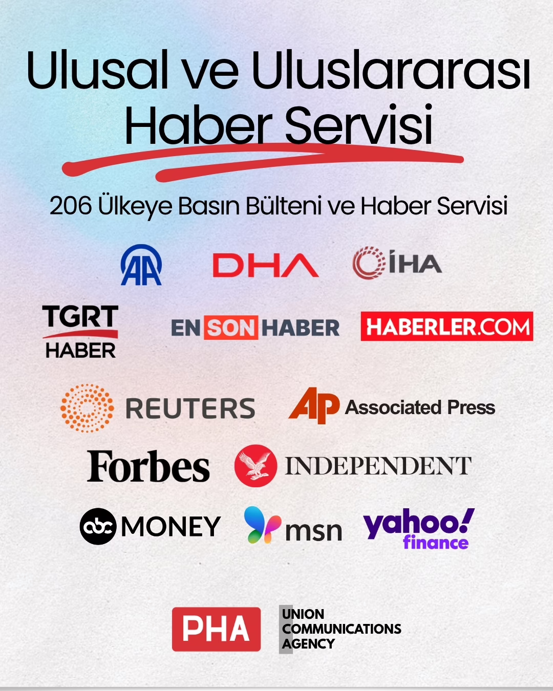 🌍 Markanızı ulusal ve uluslararası medyada görünür hale getirin.

Basın bülteninizi yalnızca yayınlamıyor, doğru medya ağıyla doğru hedef kitleye ulaştırıyoruz.

🇹🇷 Türkiye'nin önde gelen haber ajansları ve haber platformlarında,
🌎 206 ülkeye uzanan global medya ağımızla markanızı dünya basınına taşıyoruz.

✔️ Basın Bülteni Dağıtımı
✔️ Ulusal Haber Servisi
✔️ Uluslararası Medya Dağıtımı
✔️ İngilizce Haber Servisi
✔️ TV Haber ve Röportaj Çalışmaları
✔️ Kurumsal İletişim ve İtibar Yönetimi

Markanızın hikâyesini yalnızca anlatmayın; dünyanın dört bir yanında görünür kılın.